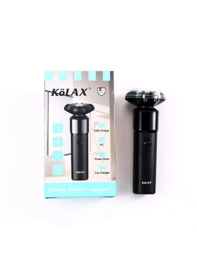 Kolax Professional Electric Shaver for Men - 3D Floating Head Rotary Razor - Wet & Dry Waterproof Grooming Kit with Pop-Up Trimmer - USB Rechargeable & Cordless - Image 1